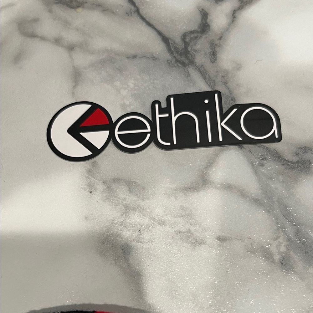 ethika Red Black White Pom Pom Knit Beanie - Picture 7 of 7